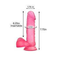 Dildo Realista B Yours Sweet 'n Hard 2 con Bolas Rosa